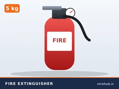 کپسول آتش‌نشانی دی‌اکسیدکربن (CO2) ۵ کیلویی