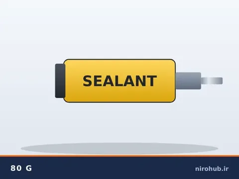 سیلیکون آب‌بندی مقاوم حرارت (لوله‌ی ۸۰ گرمی)