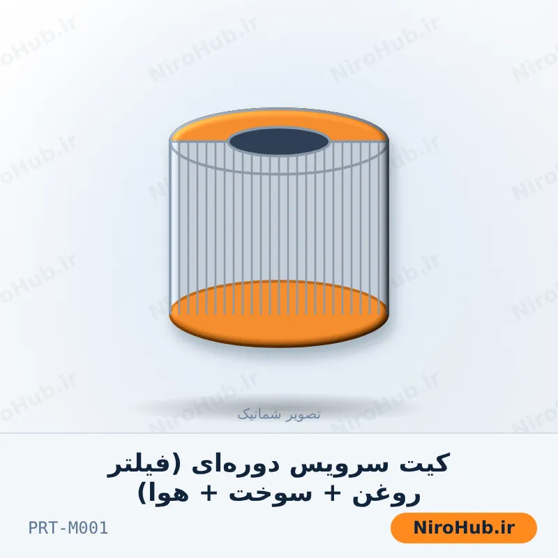 کیت سرویس دوره‌ای (فیلتر روغن + سوخت + هوا)