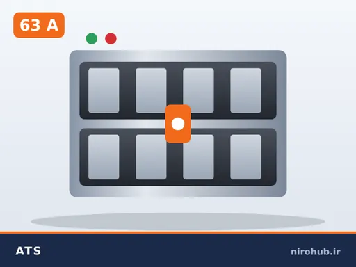 کلید تبدیل اتوماتیک (ATS) ۶۳ آمپر ۳ پل