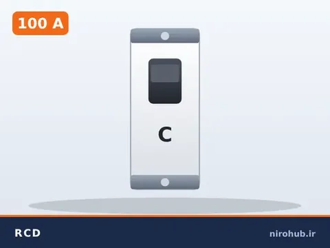 کلید محافظ جان (RCD) چهارپل ۱۰۰ آمپر ۳۰۰ میلی‌آمپر
